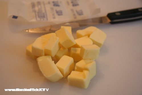 cube the butter