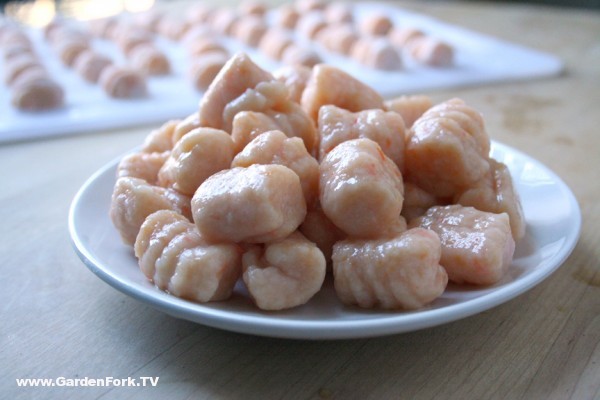 Gnocchi made with Yam