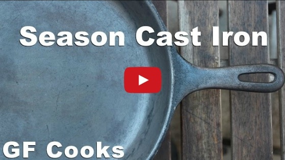 remove rust from cast iron