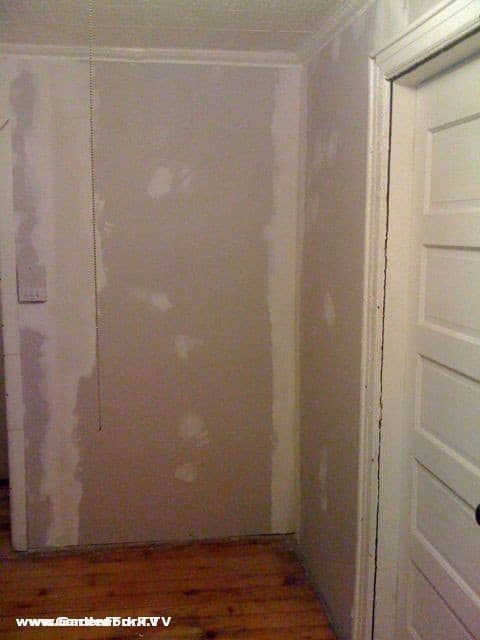 sheetrock over damaged plaster walls