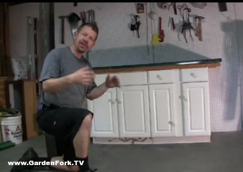 Workshop Bench From Recycled Kitchen Cabinets Counter Rwg Video