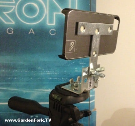 DIY iphone tripod bracket mount