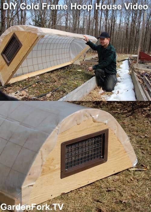 hoop house cold frame