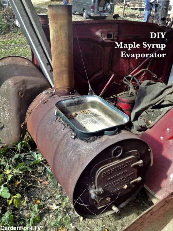 DIY maple syrup evaporator