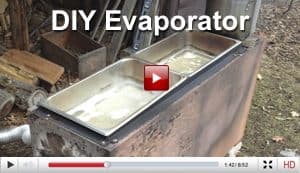 home made maple syrup evaporator