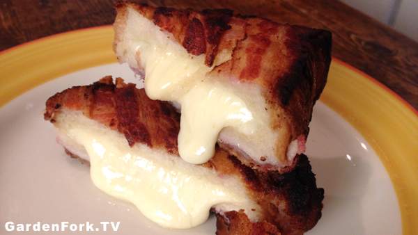 Bacon Wrapped Grilled Cheese