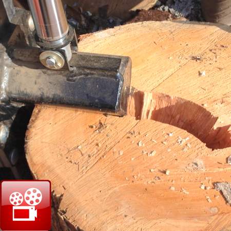 Split Wood With A Log Splitter GF Video GardenFork Eclectic DIY