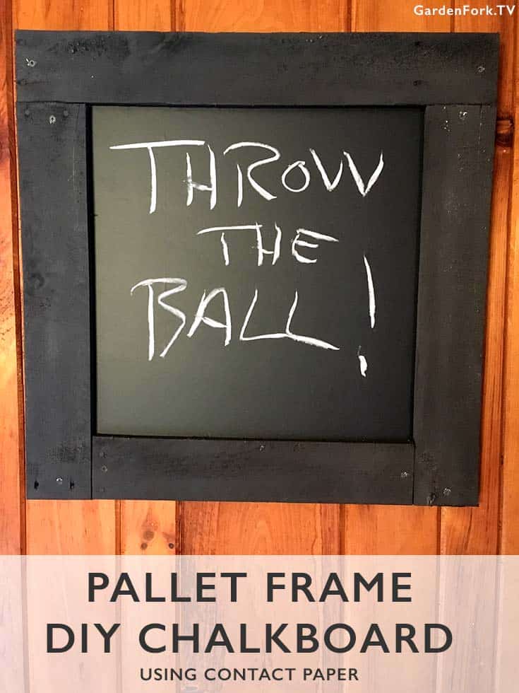 DIY Chalkboard Pallet Project