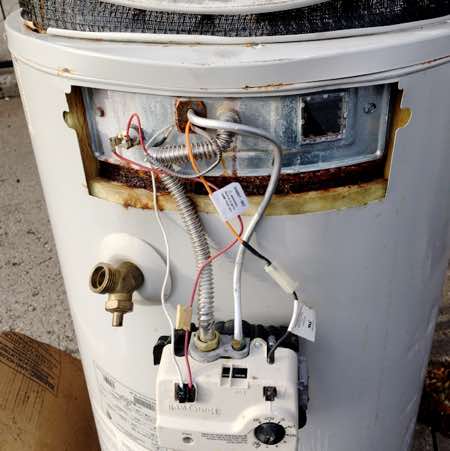 Your Water Heater Burner Goes Out Here