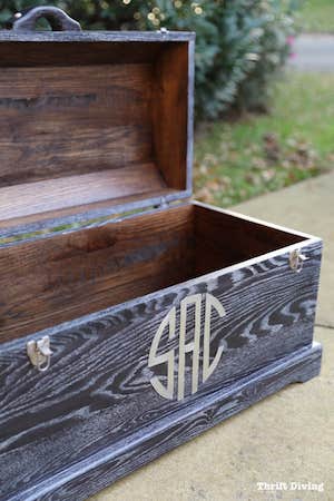 A wooden box