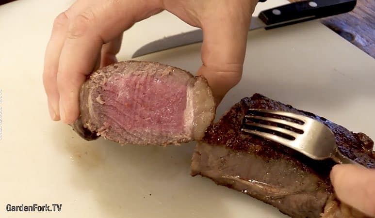 medium rare steak