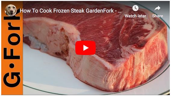 cooking a frozen steak