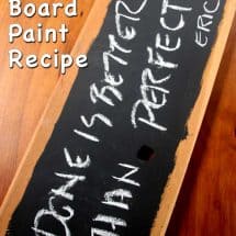 homemade chalkboard