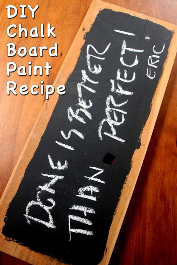 homemade chalkboard