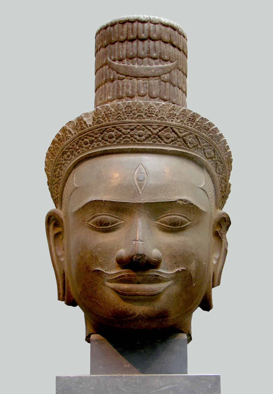 Cambodian Shiva Head